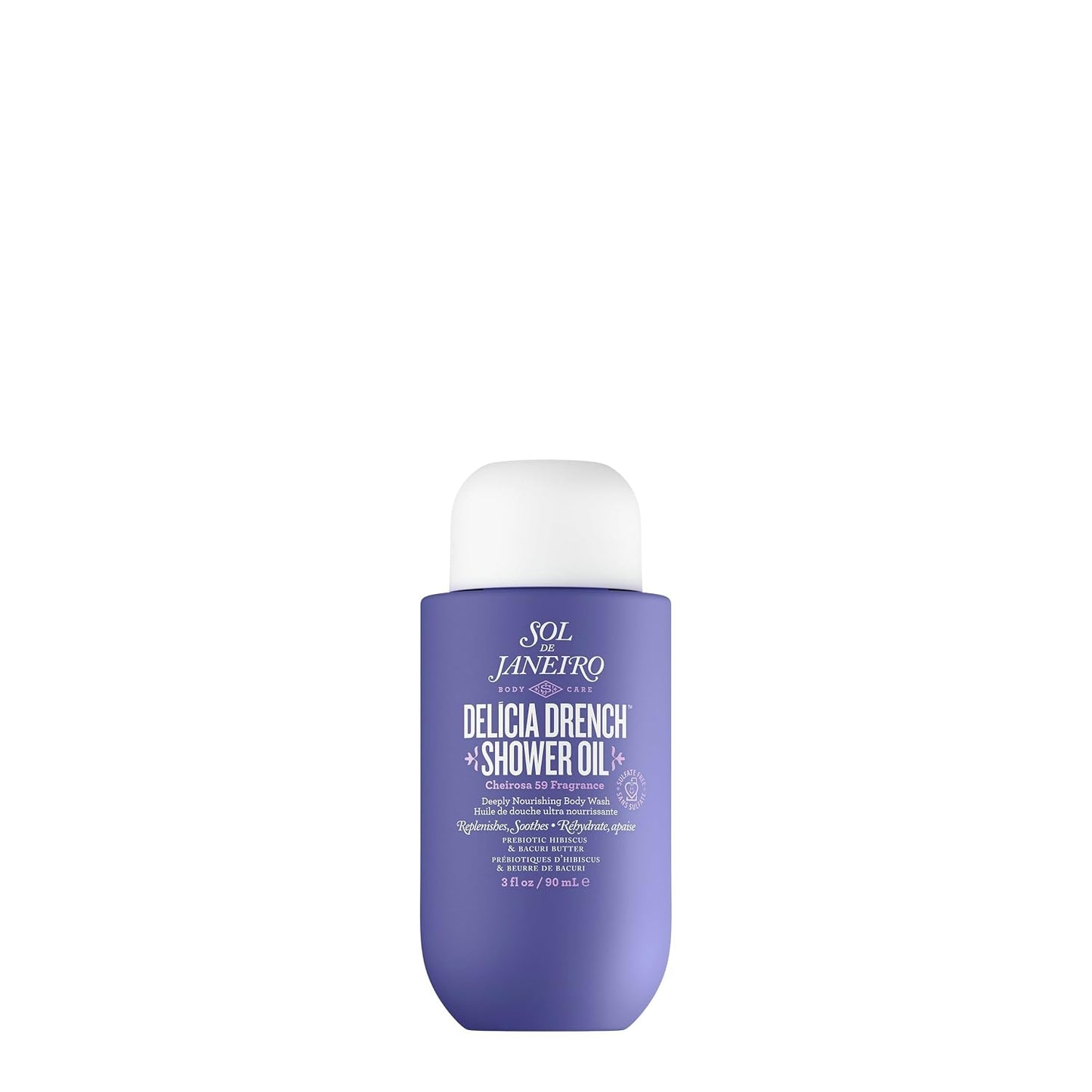 Delicia Drench Shower Oil - Deeply Nourishing Body Wash for Soft Skin | 10 Fl Oz