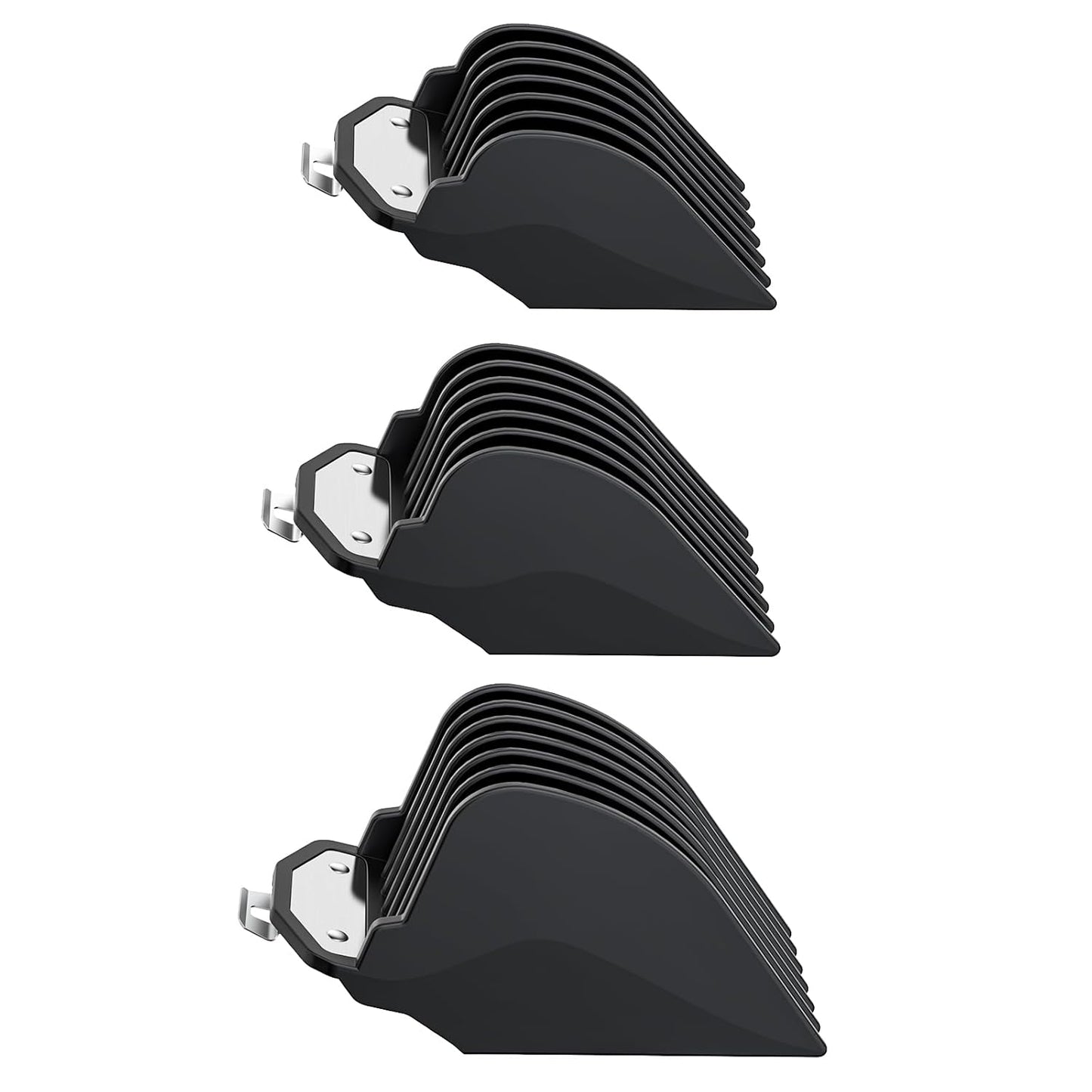 Wahl Clipper Guards - Hair Clipper Attachments Set with Metal Clip | 3 Cutting Lengths (1.25", 1.5", 2") - Fits Most Full-Size Wahl Clippers