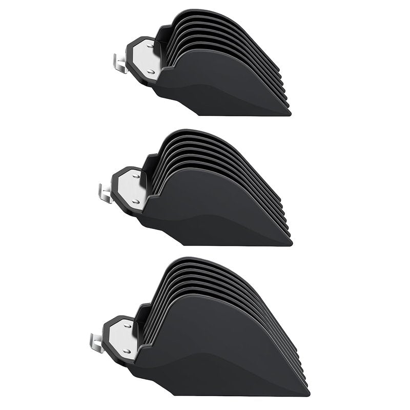 Wahl Clipper Guards - Hair Clipper Attachments Set with Metal Clip | 3 Cutting Lengths (1.25", 1.5", 2") - Fits Most Full-Size Wahl Clippers