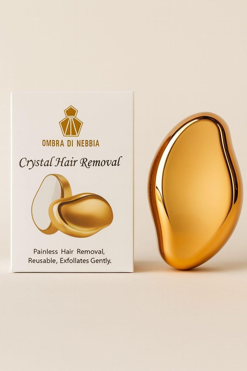 Ombra Di Nebbia Crystal Hair Eraser – Reusable Nano-Glass Hair Remover & Exfoliator for Smooth Skin | Painless Hair Removal Tool for Men & Women – Ideal for Leg, Body, and Back Hair Removal