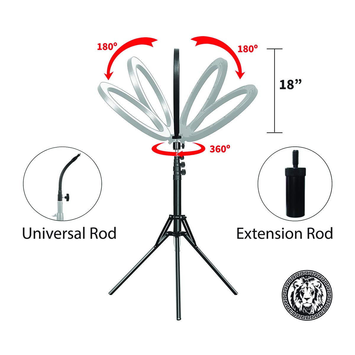 Mane TAME 18" Ring Light 2 Color
