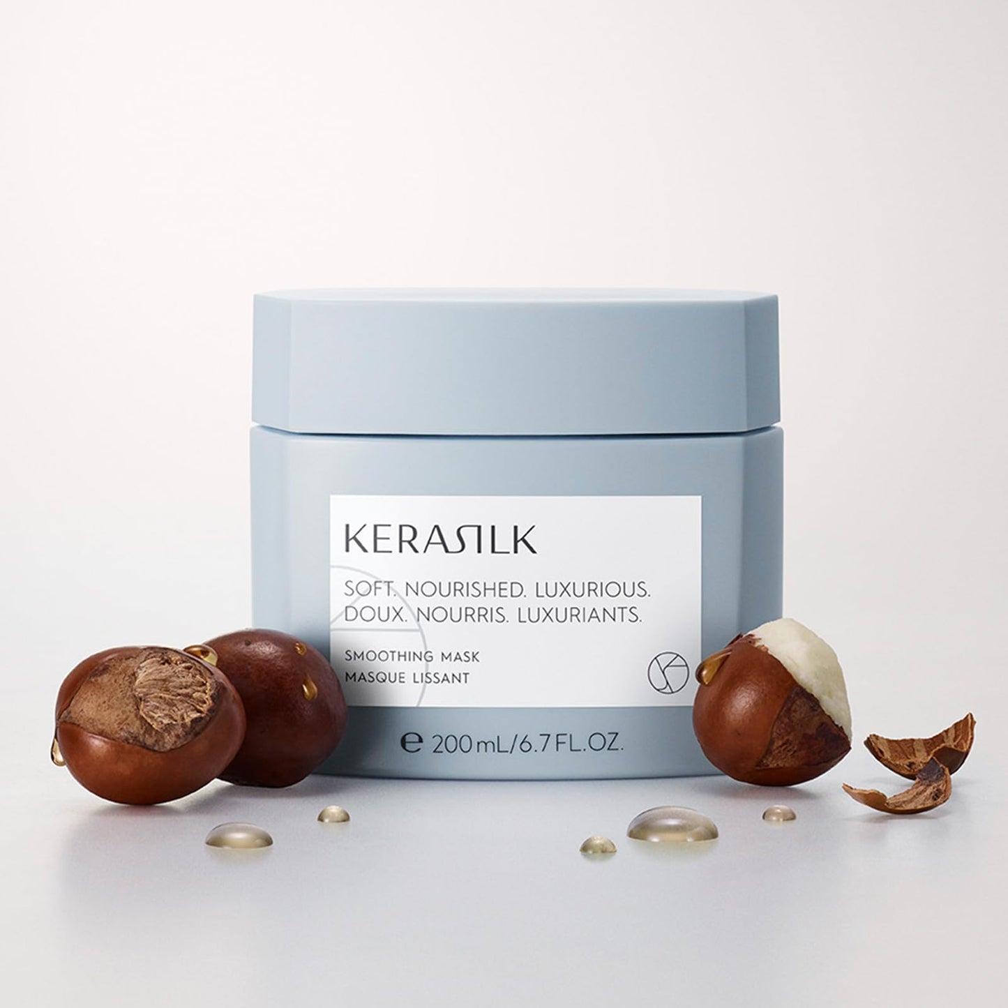KERASILK Smoothing Mask | Tames Frizz & Smooths Strands |Intensely Nourishes & Deep Conditions | For Coarse, Frizzy & Unruly Hair | Improves Manageability for All Hair Types & Textures | 200ml