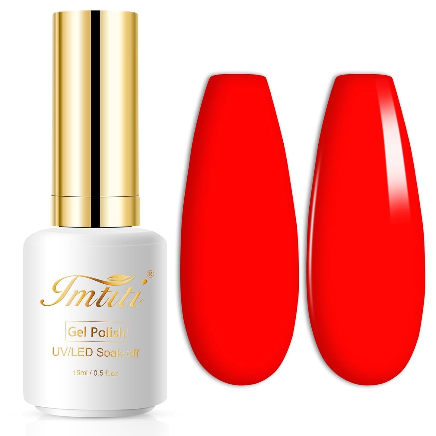 Coral Gel Nail Polish - UV/LED Soak Off Formula for Spring & Summer | 0.5 Fl Oz DIY Nail Art
