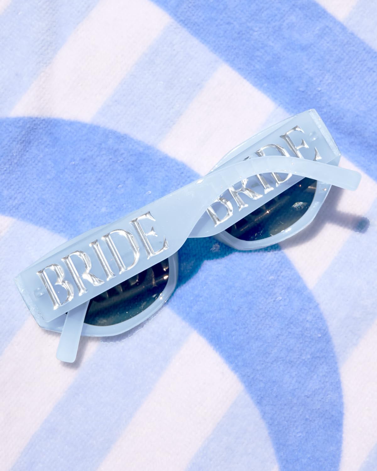 Blue Bride Sunglasses - Bachelorette Party Accessory | Engagement Gift, Bridal Shower Favor, Fun Bach Supplies