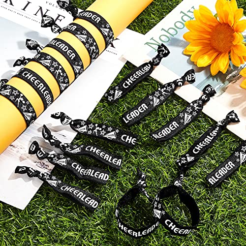 Taiyin 68 Pcs Cheer Hair Ties Bulk Black - Cheerleader Hair Accessories