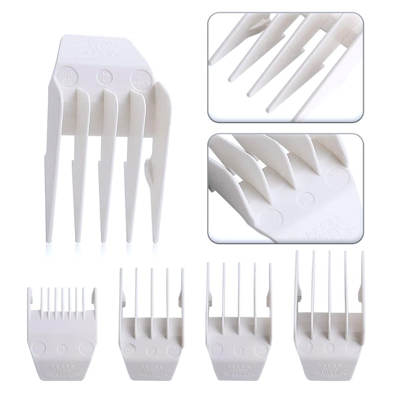 Professional Peanut Replacement Blades - 2 Pack with 4 Clipper Guards | Precision Ground, Snap-On Design, Compatible with Wahl #2068-300