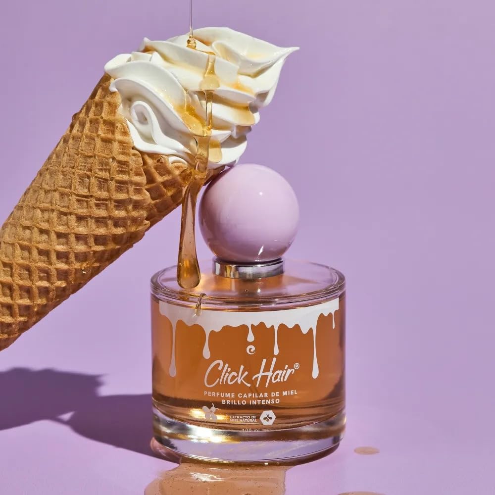 Click Hair Intense Shine Honey And Marshmallow Hair Perfume | Perfume Capilar De Miel Y Masmelo Brillo Intenso Colombia (3.3oz - 100ml)