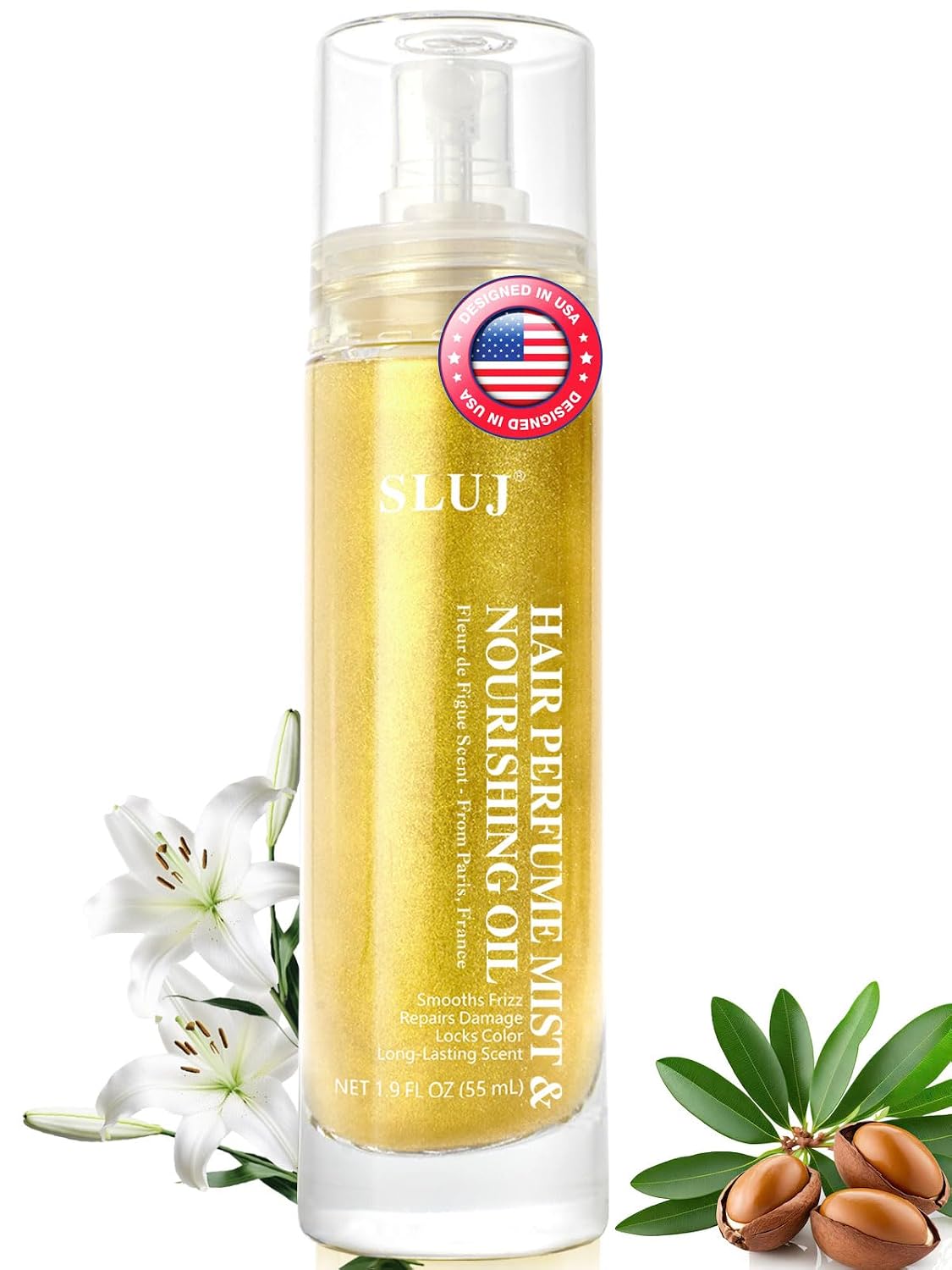 Hair Perfume for Women - Lightweight Summer Fragrance Mist with Argan Oil & Bronze Shimmer | 50ml
