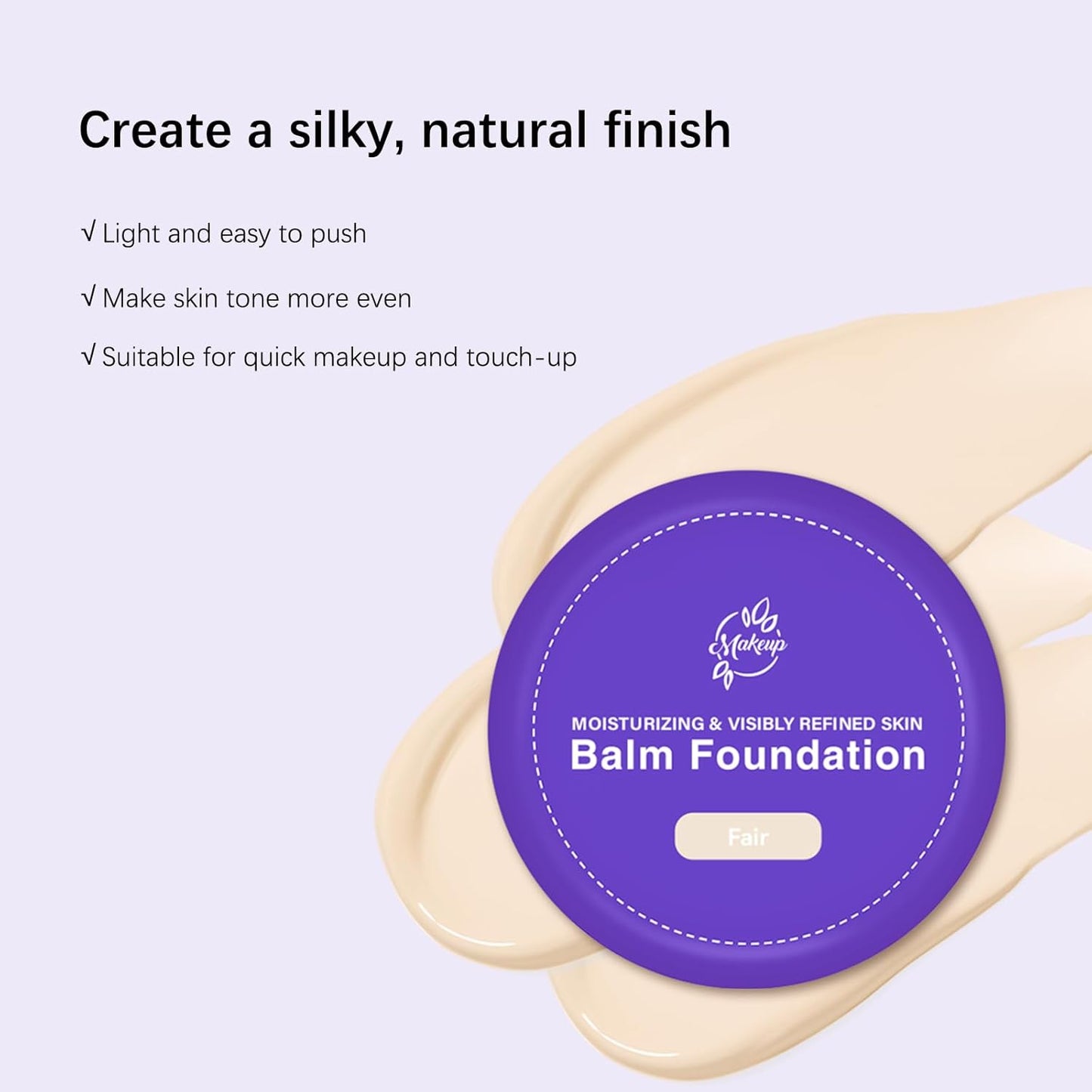 Balm Foundation for Mature Skin - Hydrating Tattoo Cover-Up, Full Coverage | Waterproof 20g (Fair)