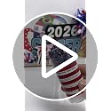 ZARICS Patriotic 4th of July Glitter Stick for Face & Body - Red White Blue Sequins, Hypoallergenic, Festival Makeup, Variation 02