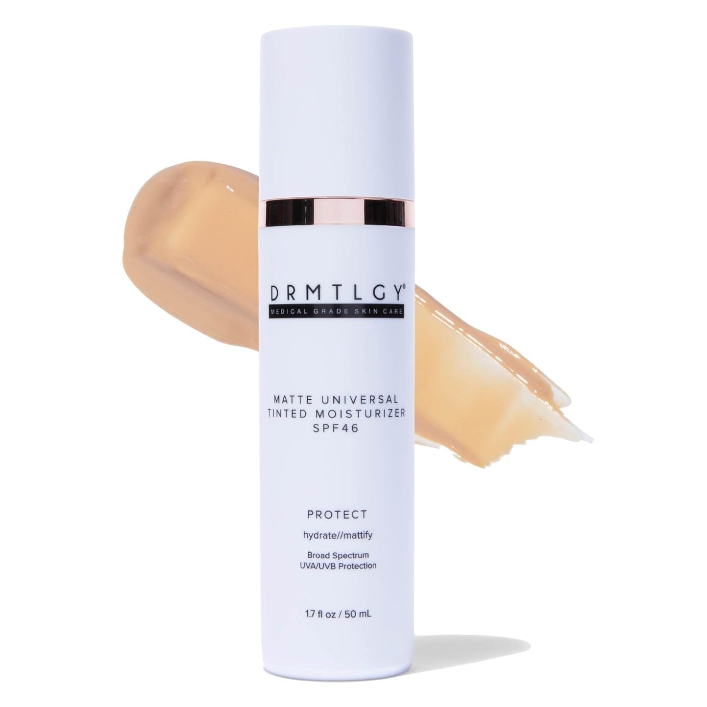 DRMTLGY Universal Tinted Moisturizer SPF 46 - Hydrating Sunscreen with Niacinamide & Hyaluronic Acid | 1.7 oz