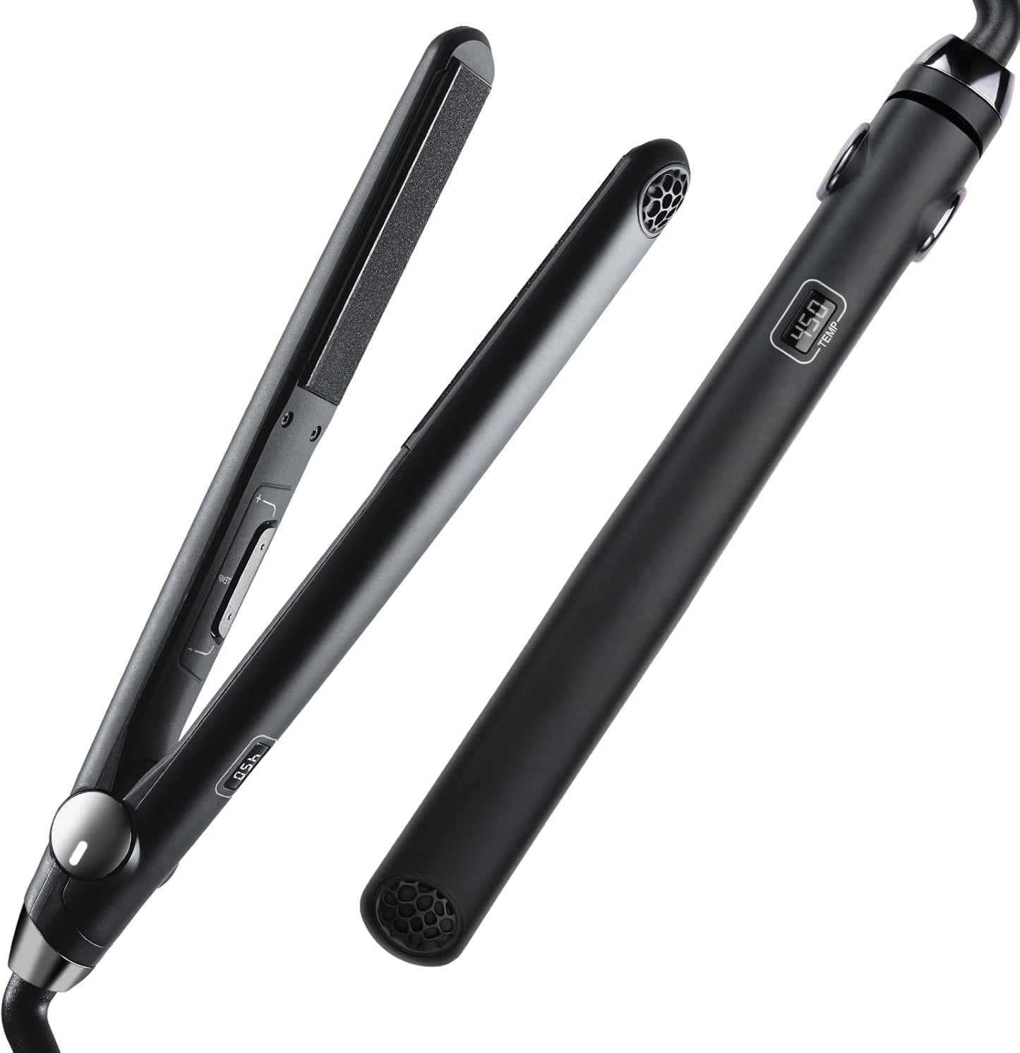 Tymo Hair Straightener & Curler 2-in-1 - 10s Fast Heating, 1" Titanium, 32 Temp Settings