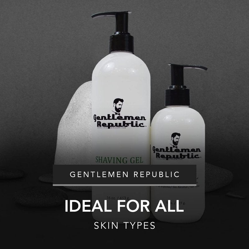 Gentlemen Republic 8oz Alcohol/Dye/Lather Free Sensitive Skin Shaving Gel