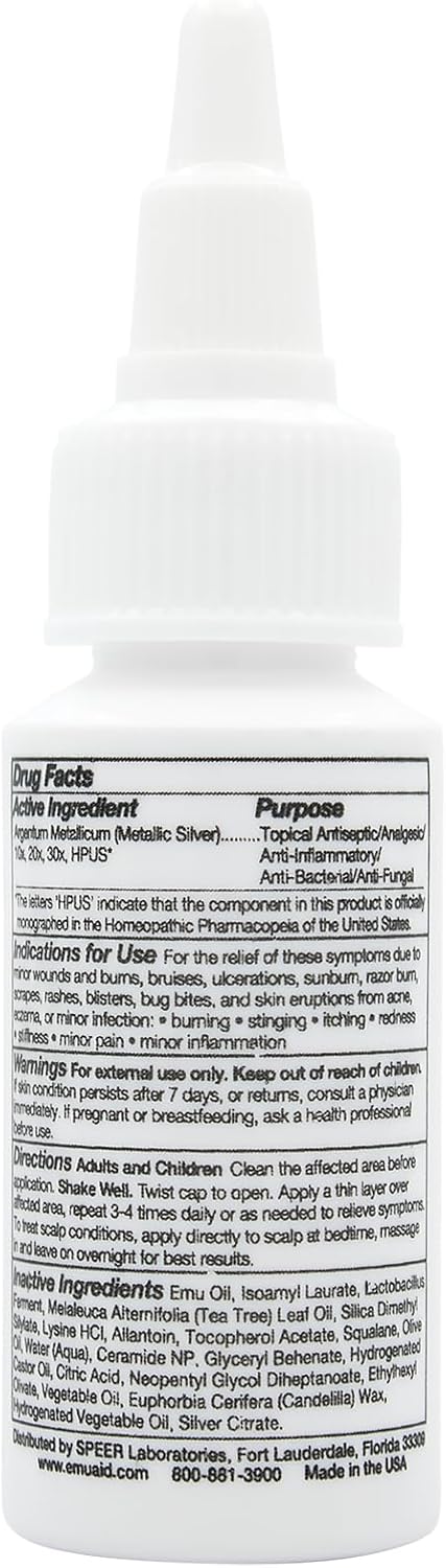 EMUAIDMAX Psoriasis Scalp Treatment Serum - Natural Relief for Dry, Itchy Scalp | 1oz