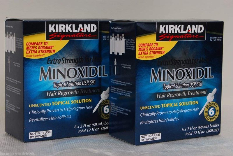 Kirkland Minoxidil 5% Extra Strength Hair Regrowth for Men, 12 Months Economy Pack