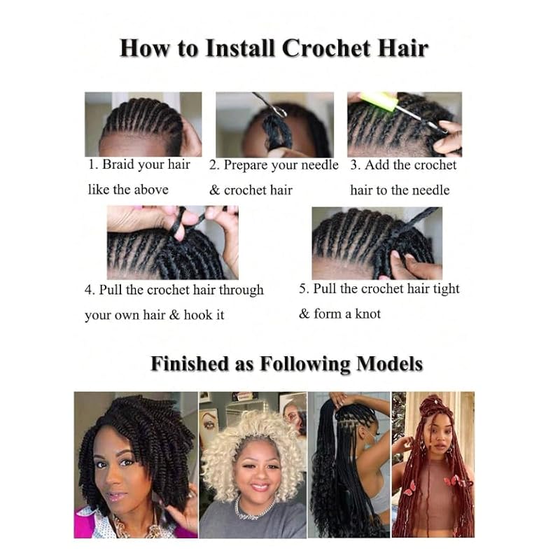 Afro Twist Hair Extensions 24 Inch 6 Pack - Pre-Separated 1B-27-613