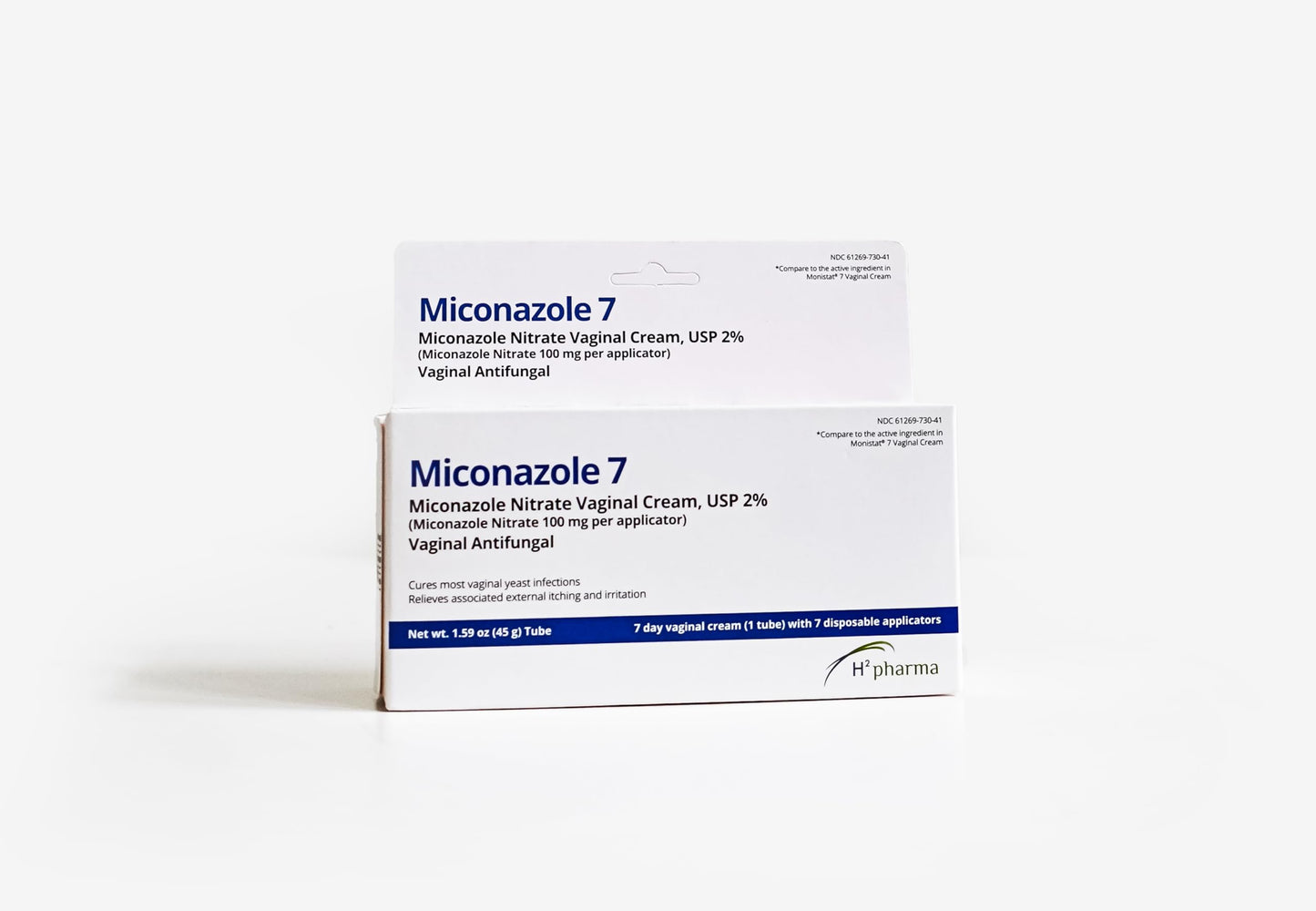 h2 pharma Miconazole 7 - Miconazole Nitrate Cream, USP 2%, 1.59 oz Tube