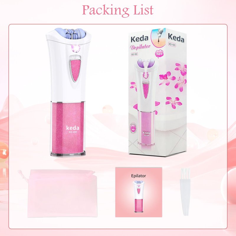 Glabrskise Skin Epilator, 2026 New Glabrskise Skin Hair Remover for Women with LED, Smooth Glide for Women Facial Hair, Glabrskise Skin epilator for face/Lip/Arm/Bikini Area/Leg/Armpit