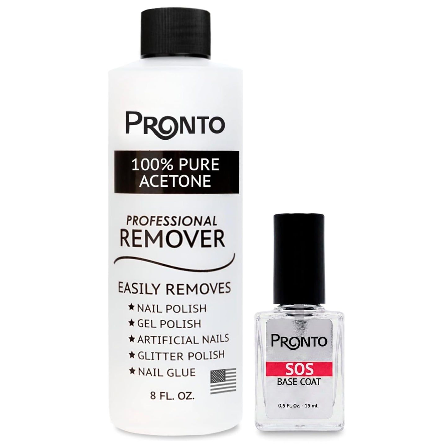 Acetone Gel Nail Polish Remover - Effective Gel & Acrylic Removal | 8 Fl Oz