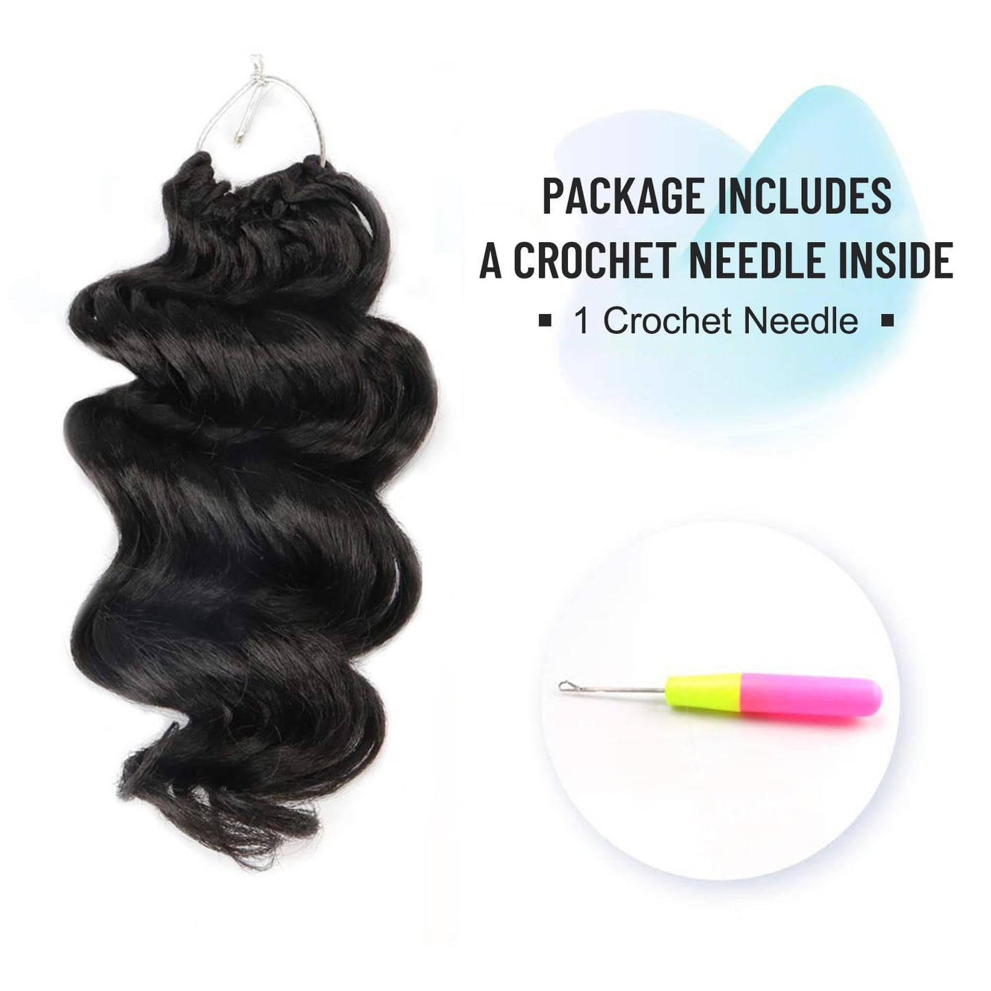 ToyoTree Ocean Wave Crochet Hair - Deep Wave Crochet Hair, Synthetic Ocean Wave Braiding Hair Extensions