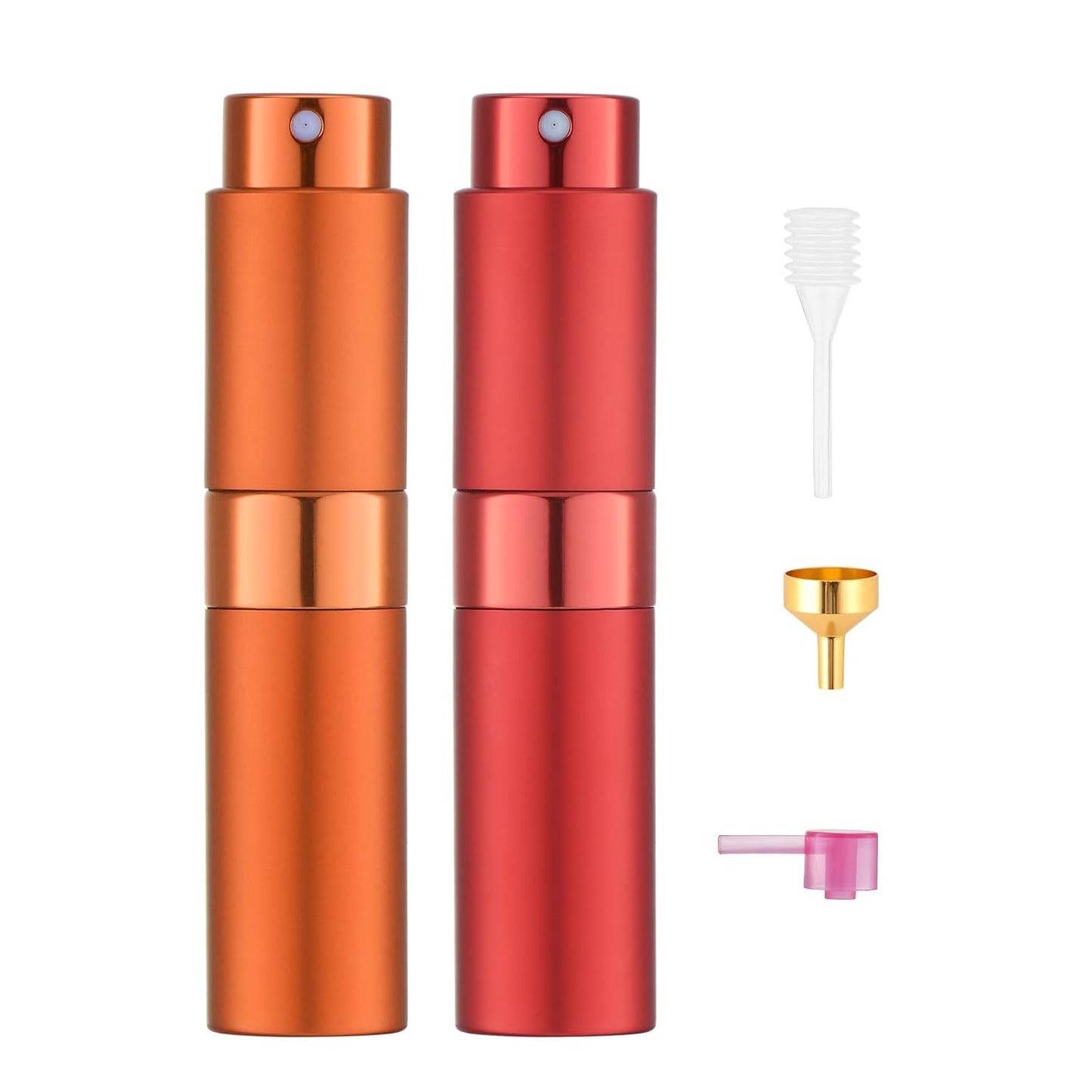Tekson Travel Perfume Atomizer - Refillable Mini Cologne Spray Bottle | Portable Black Aftershave Dispenser (8ml)
