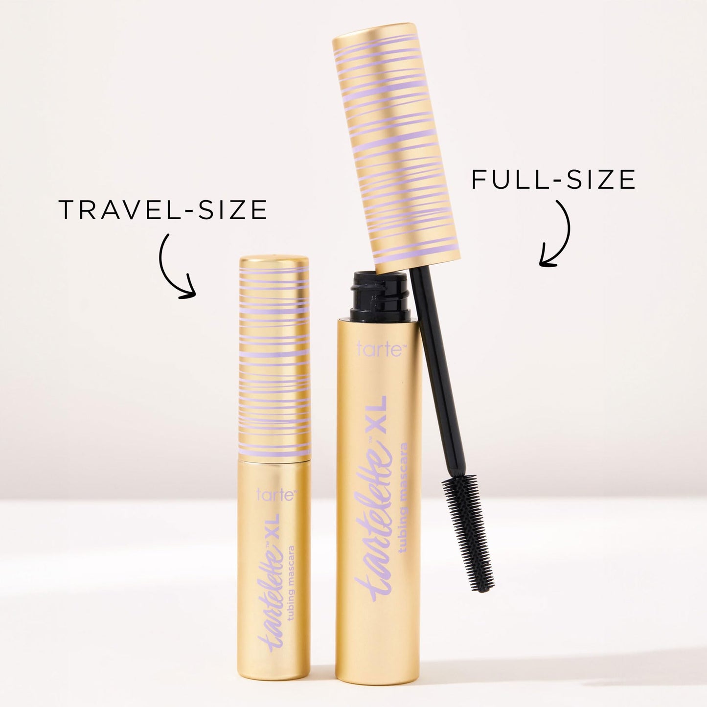 tarte tartelette XL tubing mascara – Lash Extensions in a Tube with Peptide, Extra-Bold Buildable Length & Volume, Smudge-Proof Longwear, Easy-to-Remove, Vegan & Cruelty-Free, travel size, black