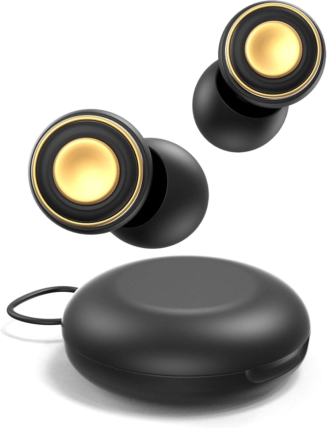 Reusable Earplugs for Noise Reduction - Silicone Ear Plugs with 33dB Protection | 4 Sizes & Portable Case for Travel, Work, Study