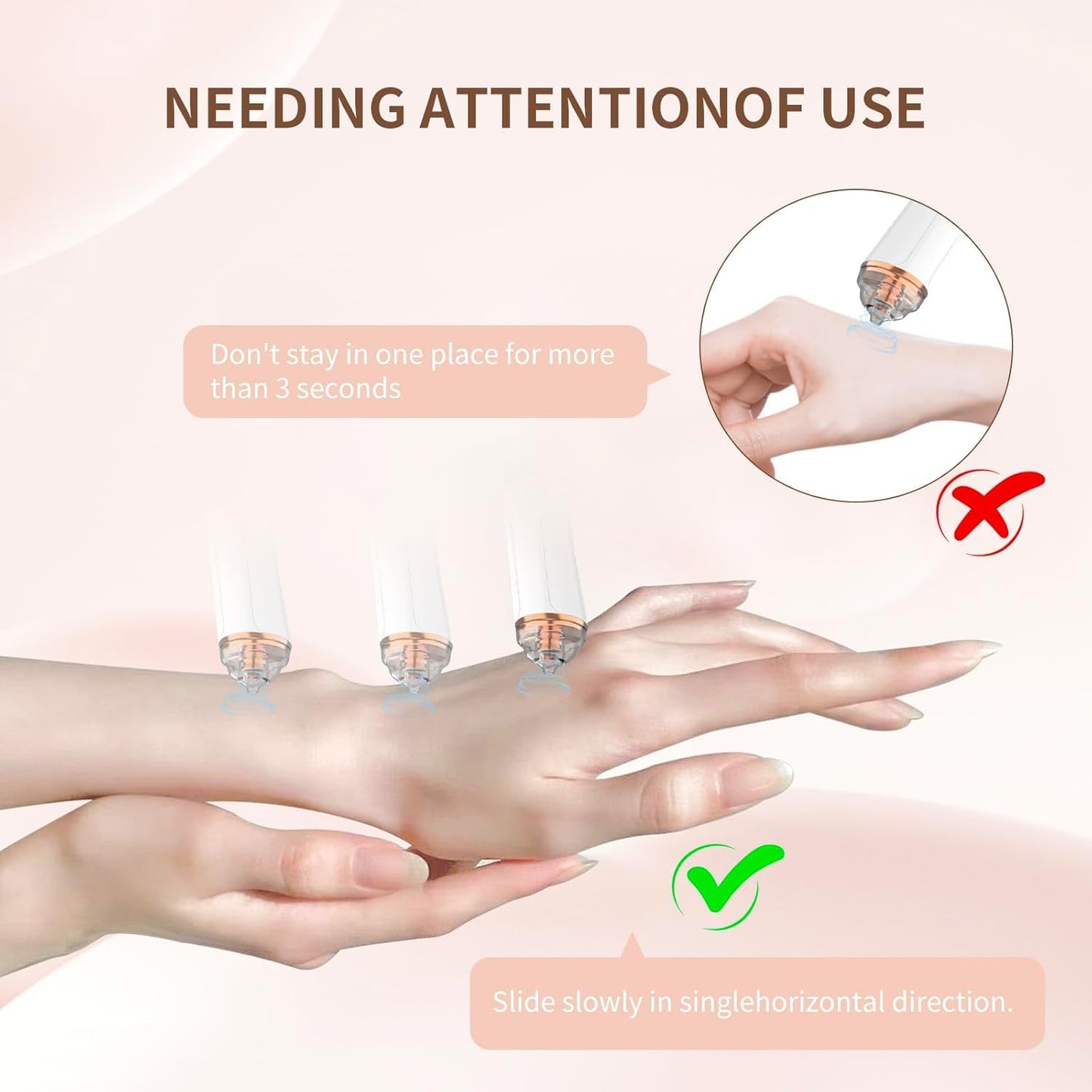 Blackhead Remover Pore Vacuum,Facial Pore Cleaner-6 Suction Power,3 Adjustable Suction Levels,USB Rechargeable Blackhead Vacuum Kit Electric Acne Extractor Tool for Women & Men