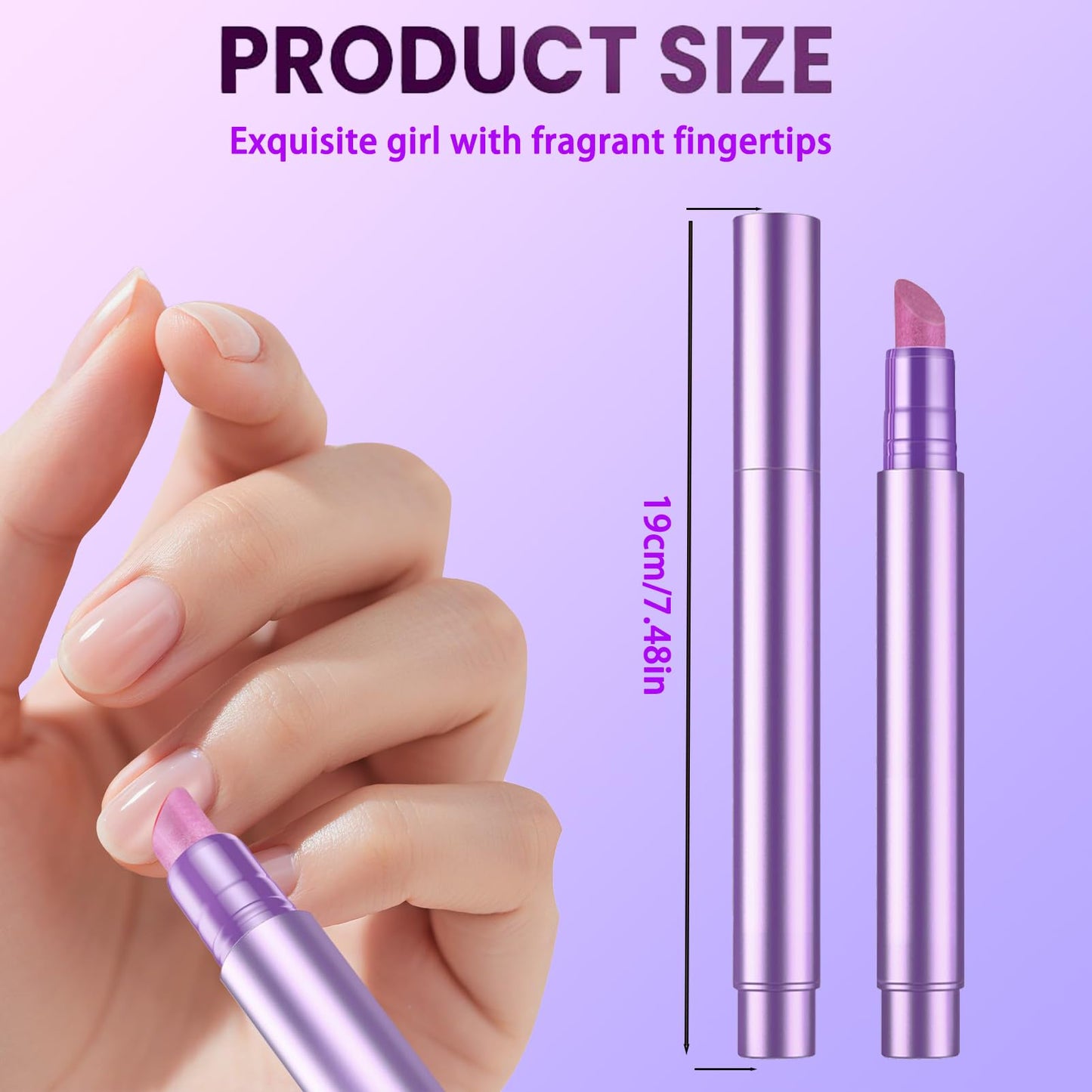 3-in-1 Cuticle Oil Pen,Cuticle Pusher Nail Oil Pen with Ceramic Tip,Cuticle Treatment for Hangnails, Dry & Damaged Nails, Nail Cuticle Remover, Moisturizes & Strengthens Nails(2 Pcs)