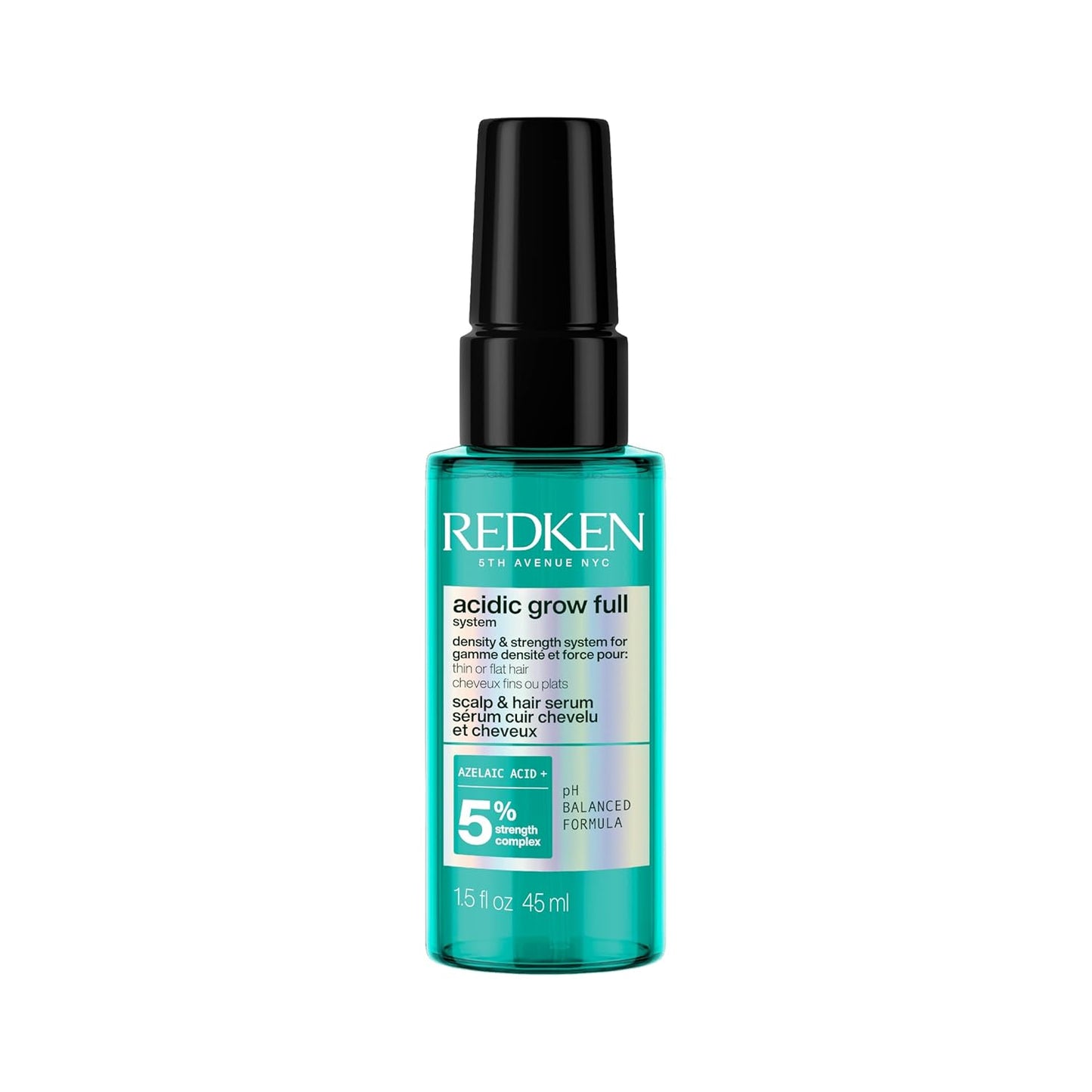 Redken Acidic Grow Full System Scalp & Hair Serum - Lightweight Leave-In Treatment for Thicker, Healthier Hair | With Azelaic Acid