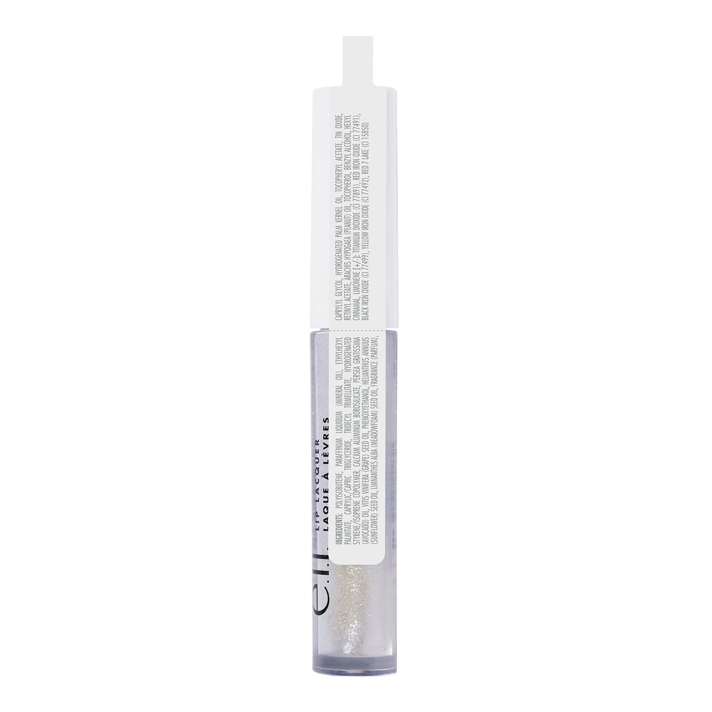 e.l.f. Lip Lacquer, Hydrating Lip Gloss, Non-Sticky Ultra-Shine with Vitamin A & E, Vegan & Cruelty-Free, Bubbles