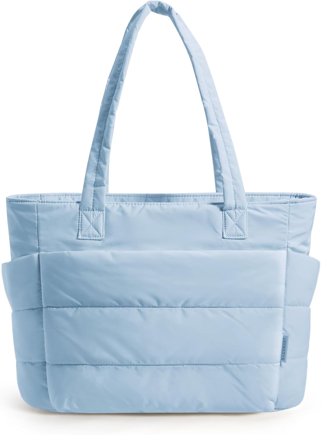 BAGSMART Tote Bag for Women - Lightweight Puffy Shoulder Bag with Compartments for Travel & Gym | Versatile Design