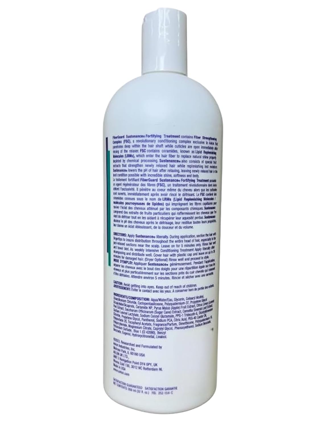 Sustenance Fortifying Treatment - Post-Relaxer Conditioner with Fiber Strengthening Complex | 32 oz, Repairs & Strengthens Hair