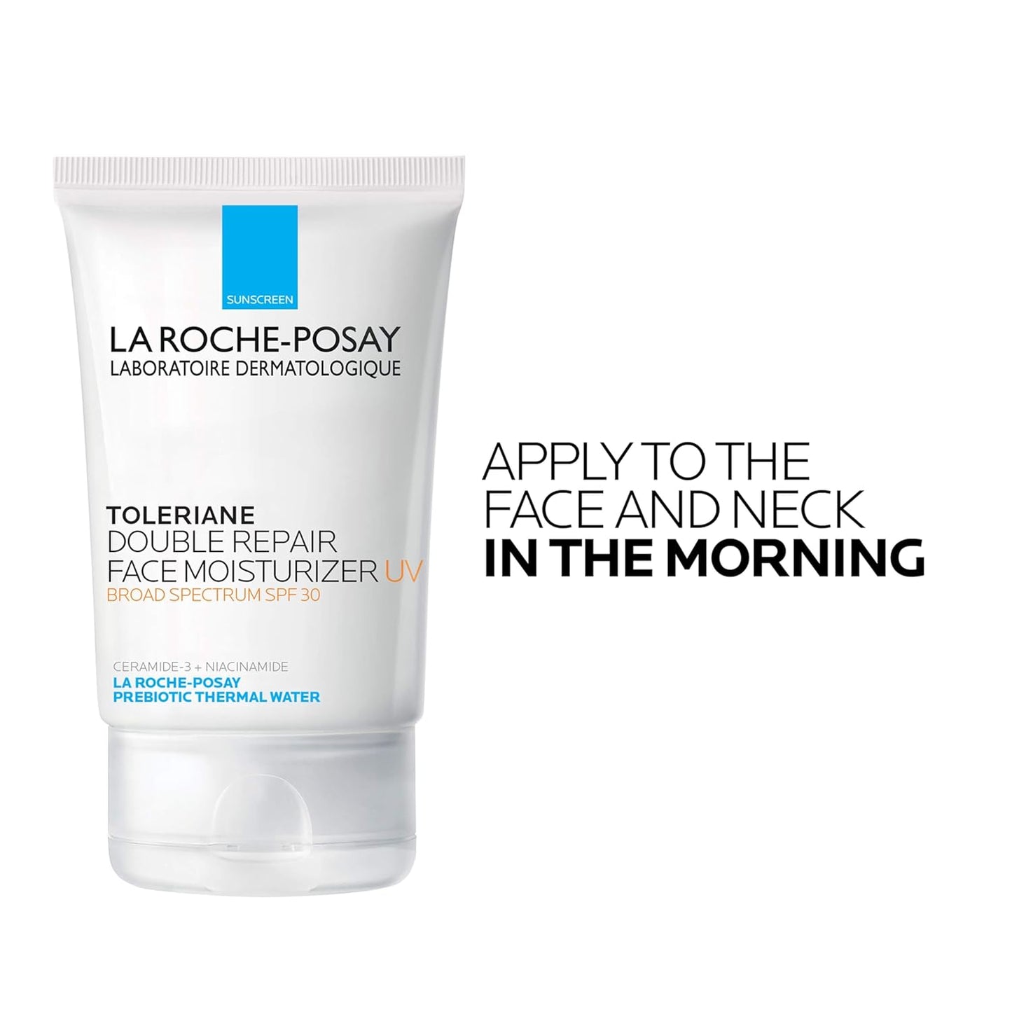 La Roche-Posay Toleriane Double Repair Moisturizer - SPF 30, Niacinamide & Glycerin, Oil-Free Daily Face Cream