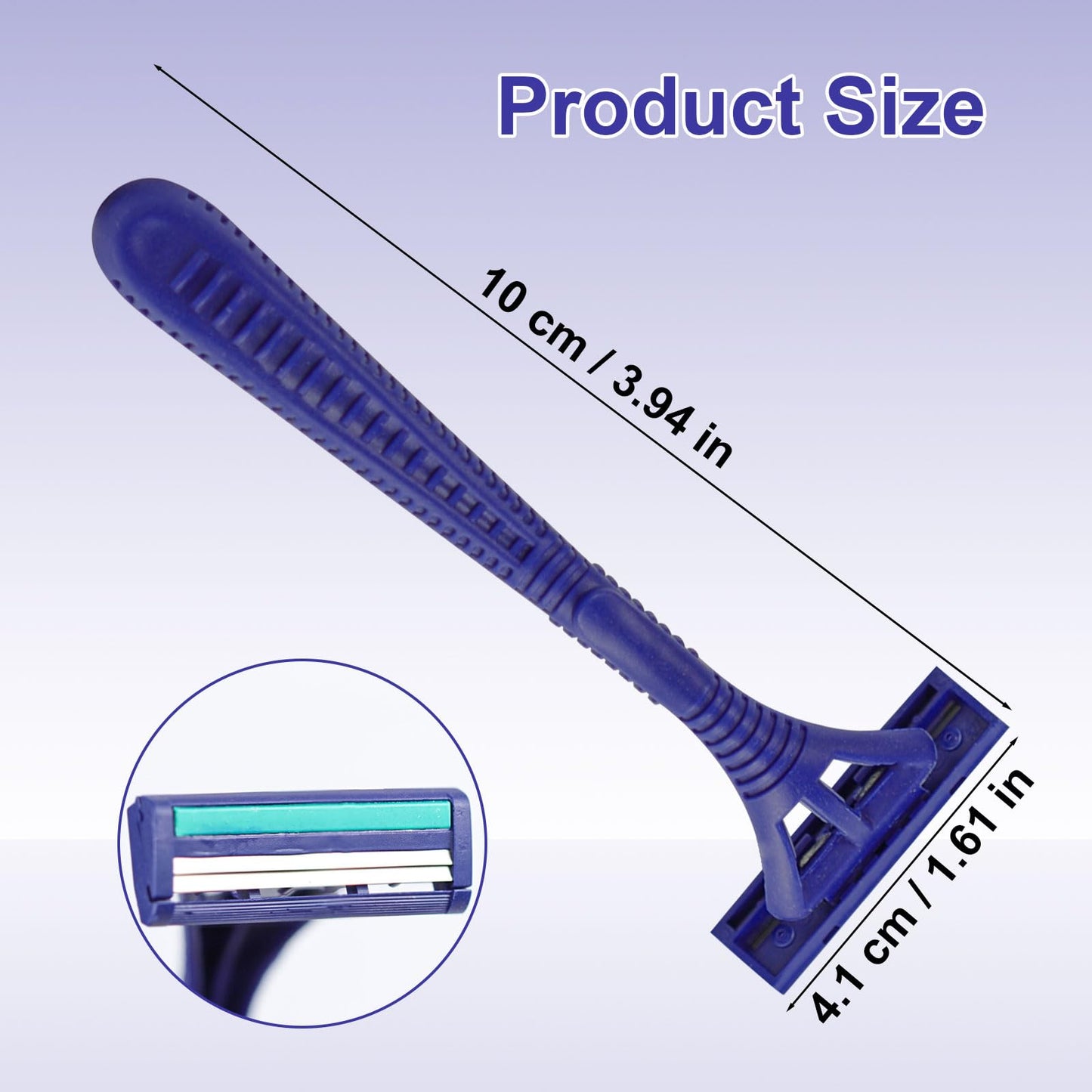 Disposable Razors, Bulk Razors With Knife Caps, Individually Packaged, Razors In Bulk Suitable For Hotels, Shelters, Homeless People, Nursing Homes, Charities, Churches (150-PACK)