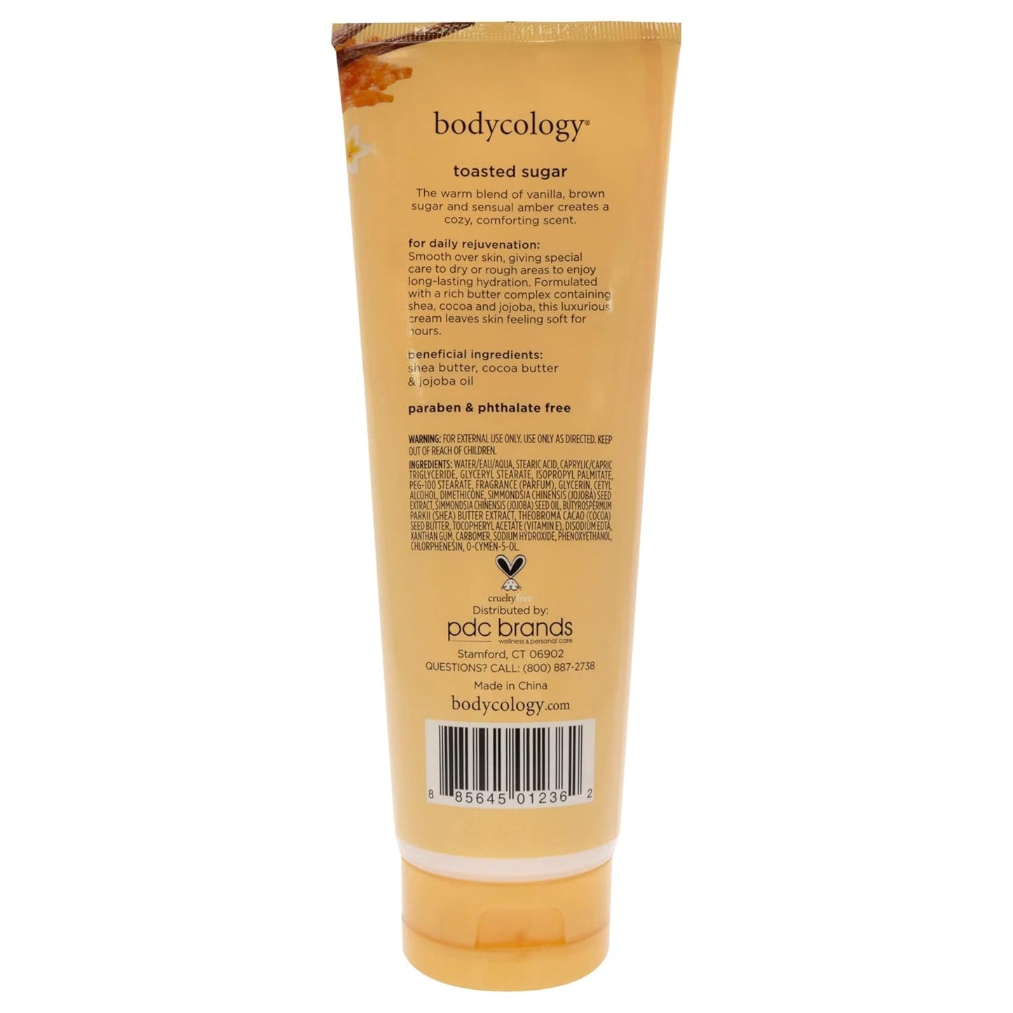Moisturizing Body Cream for Women - Toasted Sugar Scent | 8 Ounce