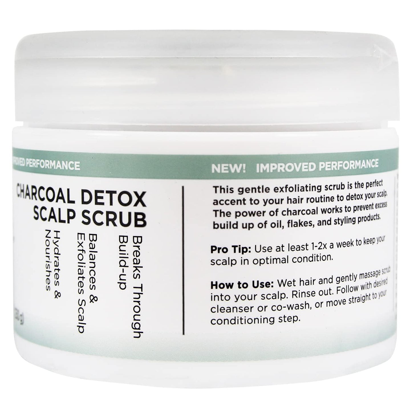 Charcoal Detox Scalp Scrub - Exfoliate & Rebalance Dry, Itchy Scalps | Paraben-Free, 8.82 oz