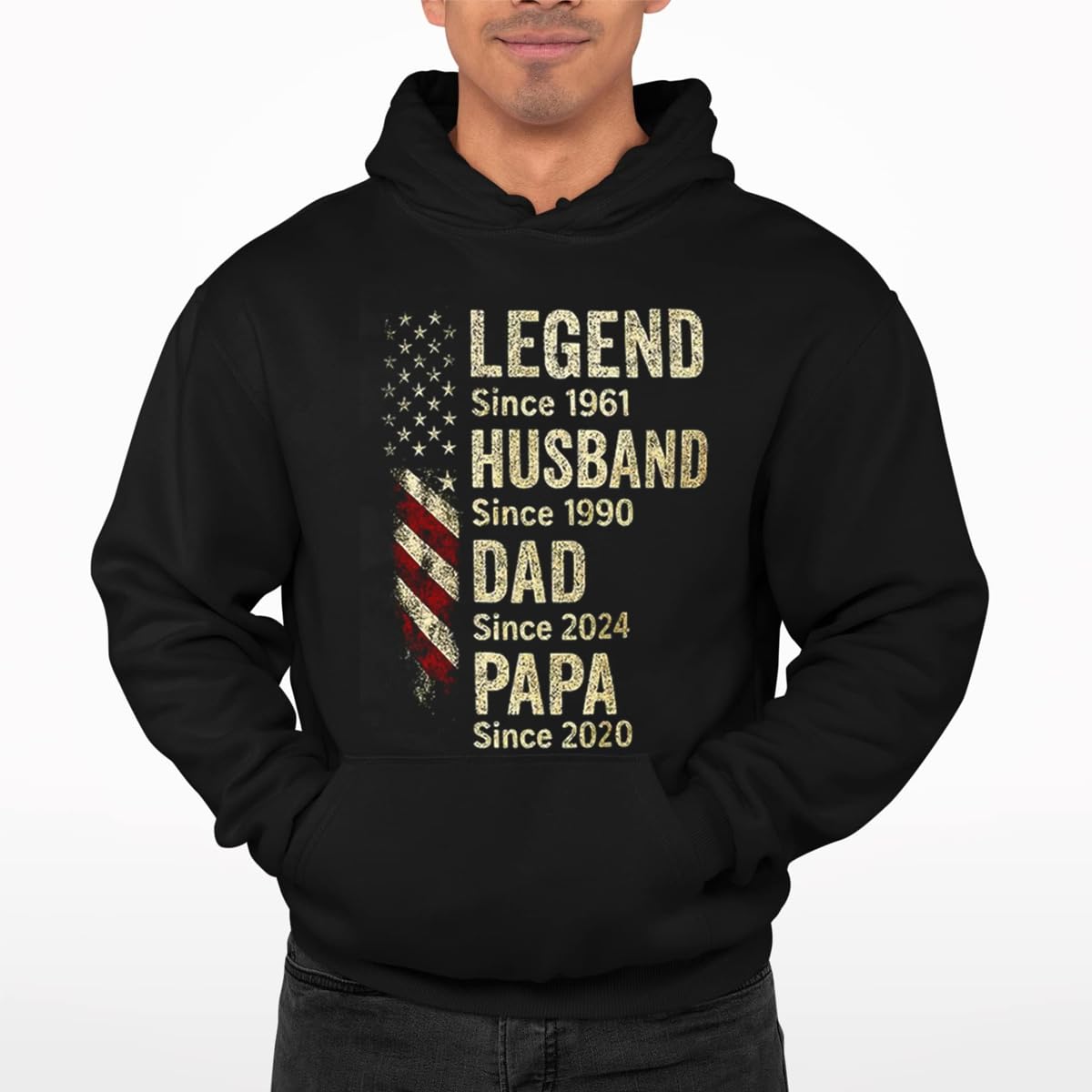 Personalized Dad Shirt, Legend Husband Daddy Papa Customized Tshirt, Personalized Gifts for Grandpa, Dad Fathers Day Tee, Grandpa Papa Shirt, Gifts for Men Hoodie/1