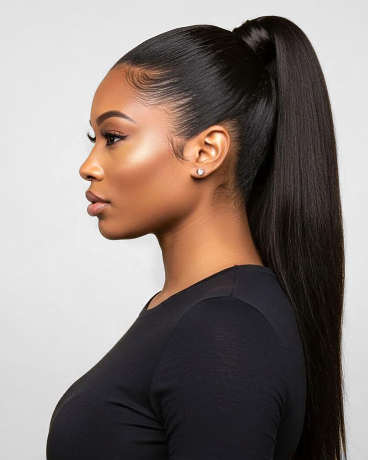 Kinky Curly Half Wig - 200% Density Human Hair | Glueless 3-in-1 Flip Over Headband Wig for Women - 16 Inch