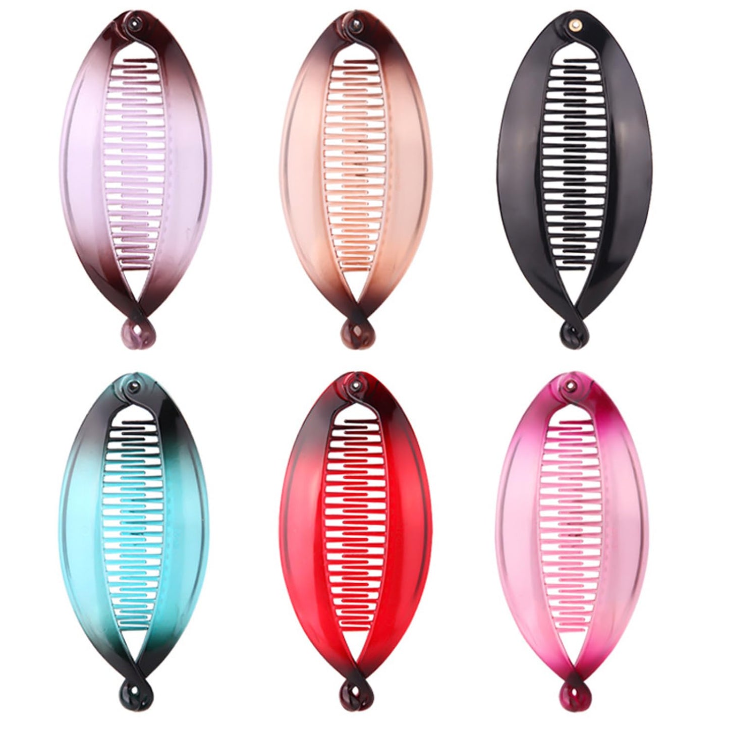 Fishtail Hair Clips - Double Banana Combs for Thin Hair | Stylish Hair Accessories for Women & Girls