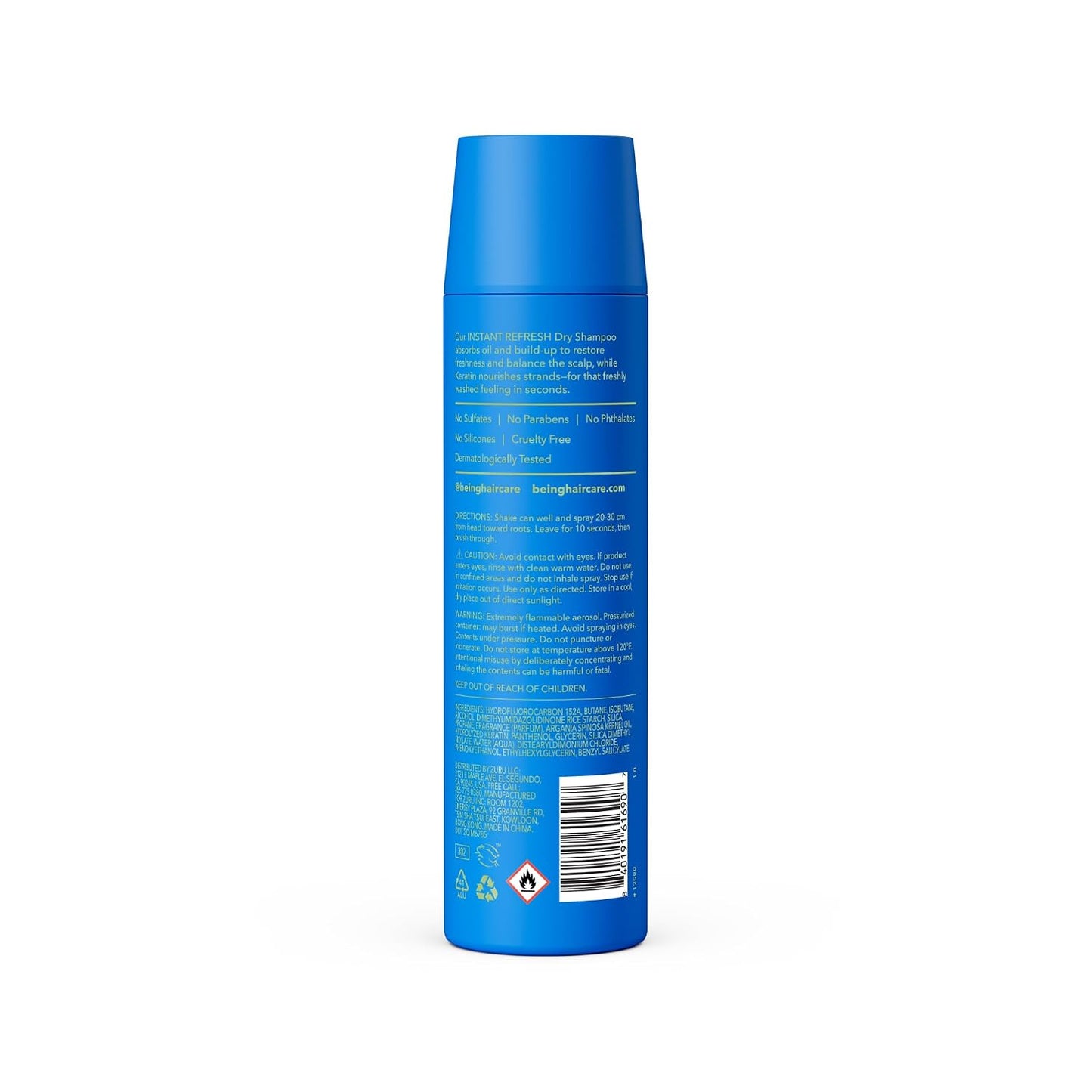 Instant Refresh Dry Shampoo with Keratin - 4.23 Oz | Pack of 2 for Quick Volume Boost