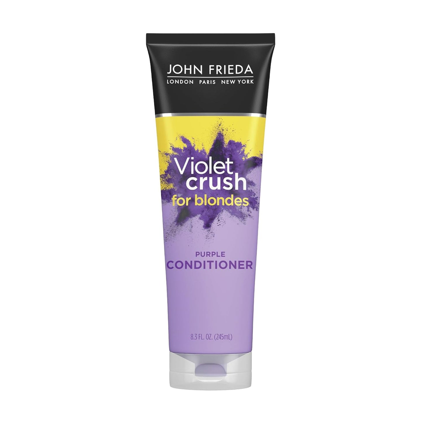 John Frieda Violet Crush Purple Conditioner - Toning for Blonde Hair with Crushed Violet Pigments | 8.3 fl oz
