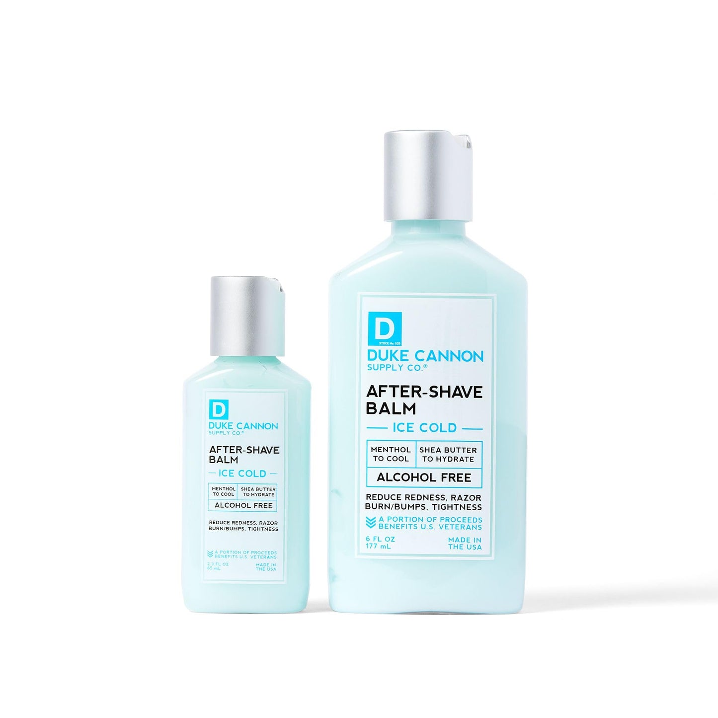 Duke Cannon Supply Co. Ice Cold Cooling Effect After-Shave Balm - Closes Pores and Soothes Skins to Prevent Irritation, 2.3 Fl oz.