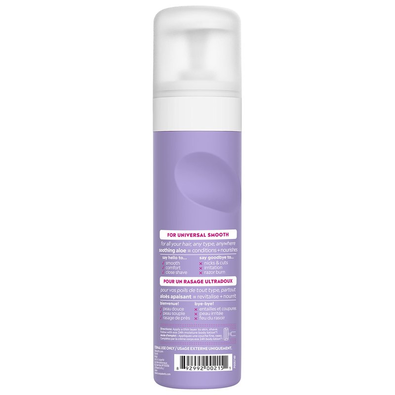eos Shea Better Shaving Cream- Lavender, Women's Shave Cream, Skin Care, Doubles as an In-Shower Lotion, 24-Hour Hydration, 7 fl oz