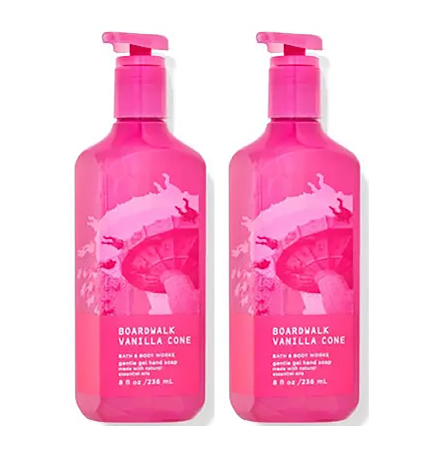 Cleansing Gel Hand Soap - Boardwalk Vanilla Cone Scent | 8 Ounce 2-Pack
