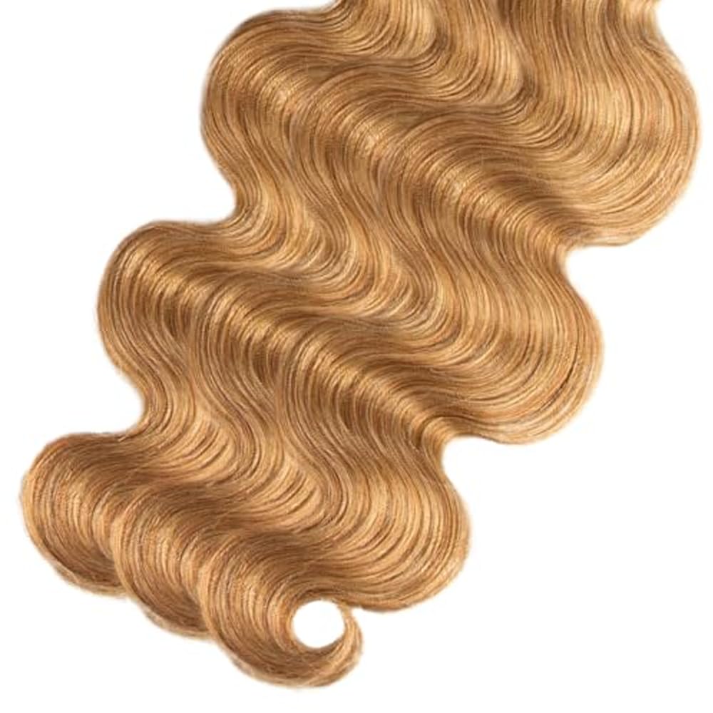Honey Blonde Bundles 27 Body Wave 3 Bundles Huma Hair 16 18 20 inch 300g AuokMar Unprocessed Virgin 27 Blonde Bundle Human Hair Extensions
