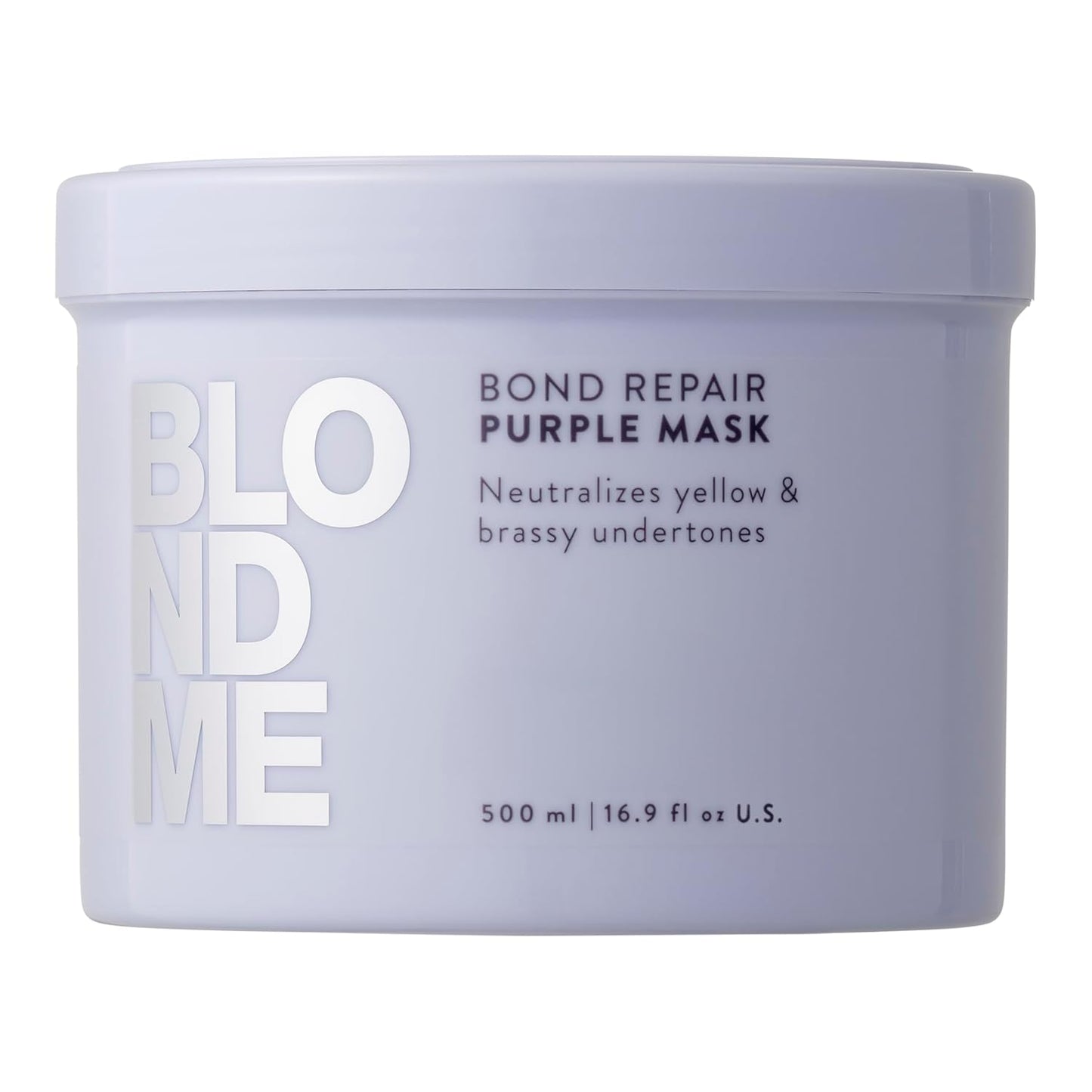 BlondMe Bond Repair Purple Mask - Neutralizes Yellow & Brassy Tones | For Healthy, Moisturized Blonde Hair