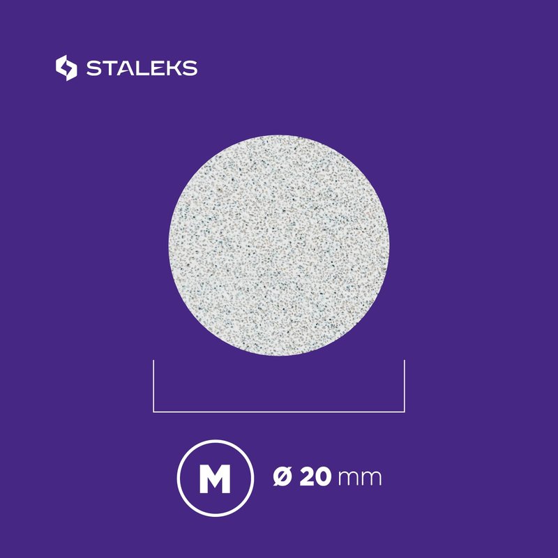 Staleks Pro Disposable White Files – Compatible Only with PODODISC M Expert – 180 Grit – 50 Pcs – Foot Processing– Single-Use – Professional Foot Care
