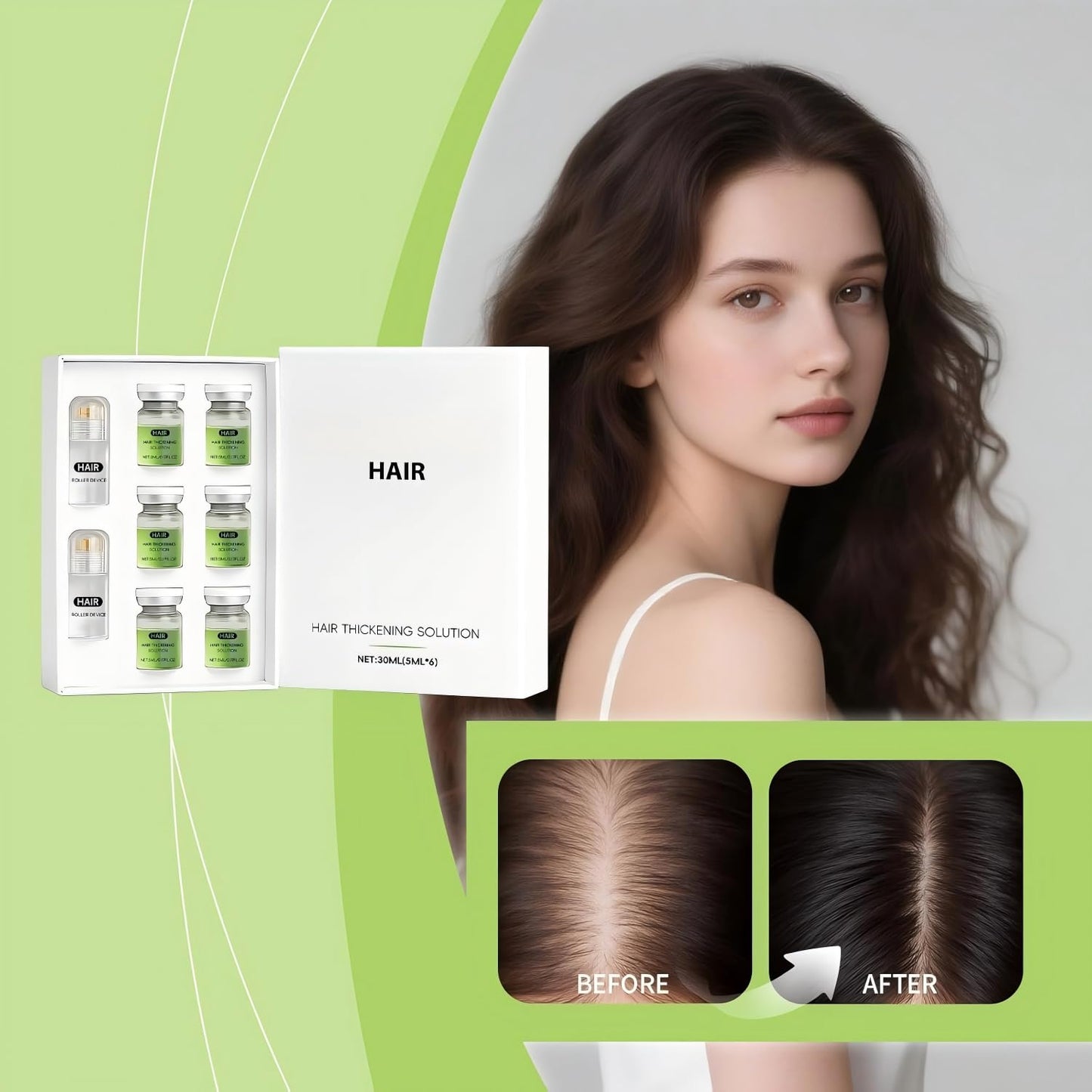 Hair Regrowth System - Advanced Ginseng & Peppermint Oil Formula for Fuller, Thicker Hair | Unisex