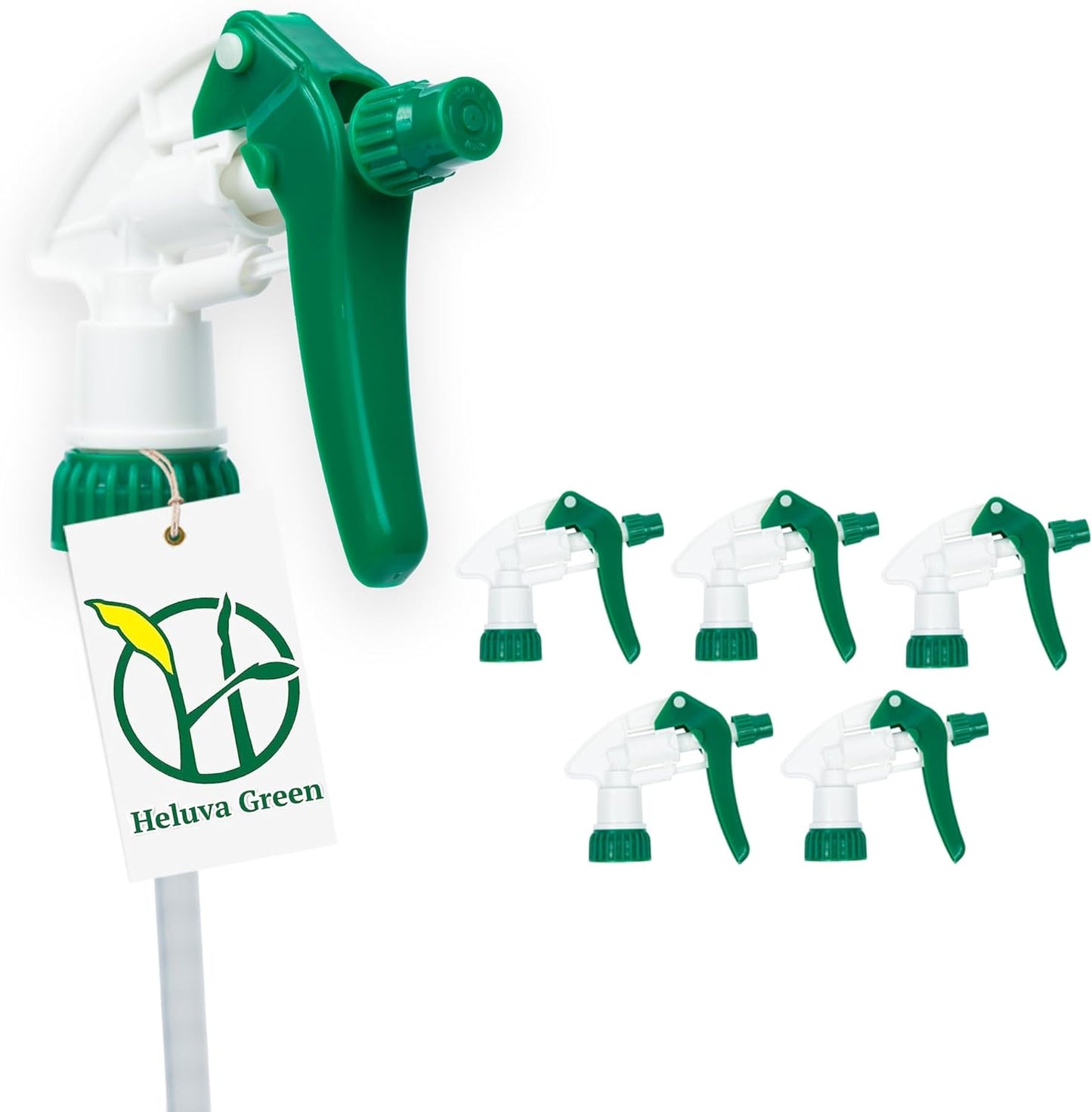 Green Spray Bottle Nozzle Replacement - Heavy Duty Sprayer Triggers for Home & Commercial Cleaning | Fits 8-32 oz Bottles, Blue, 24 Pack